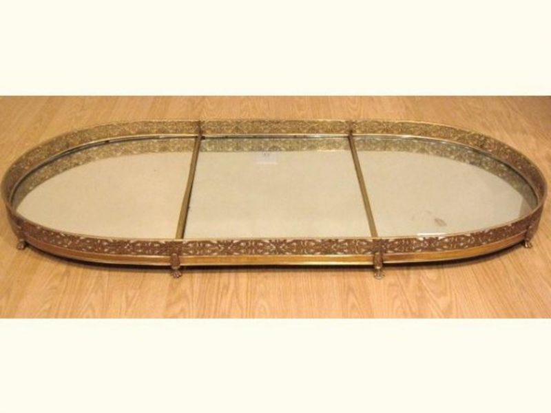 19th Century French 3 section Plateau Mirror