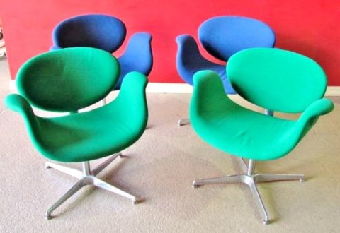 4 Pierre Paulin Artifort Little Tulip Chairs