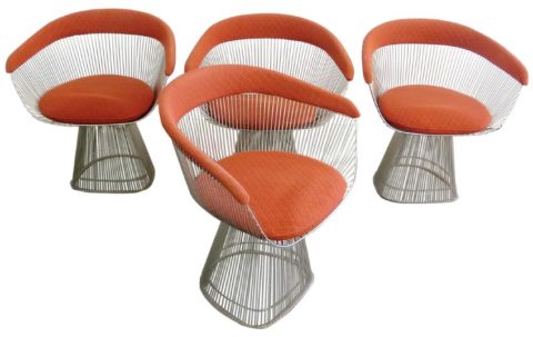 4 Warren Platner for Knoll Club Chairs