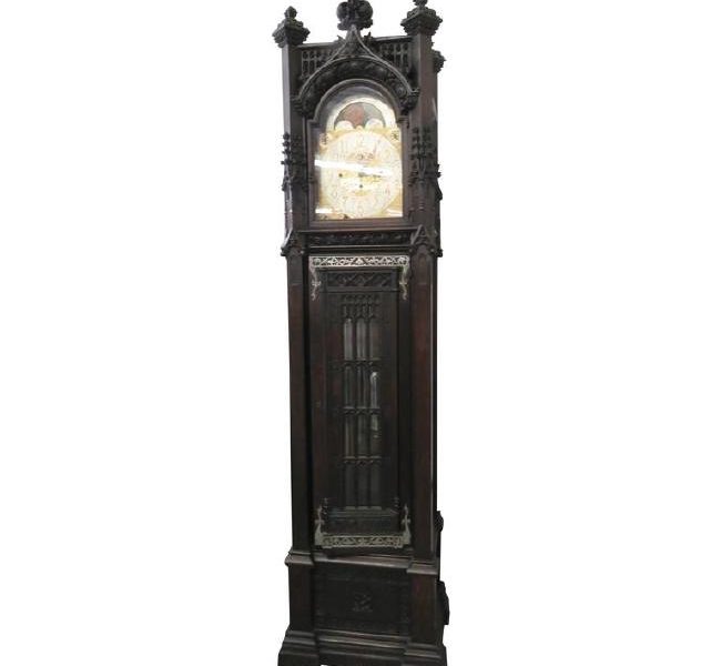 Carved Grandfather Clock