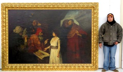 Ernst Zimmermann Oil Painting Christ in the Temple