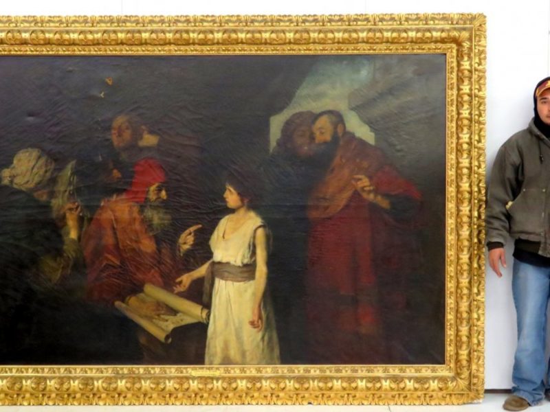 Ernst Zimmermann Oil Painting Christ in the Temple
