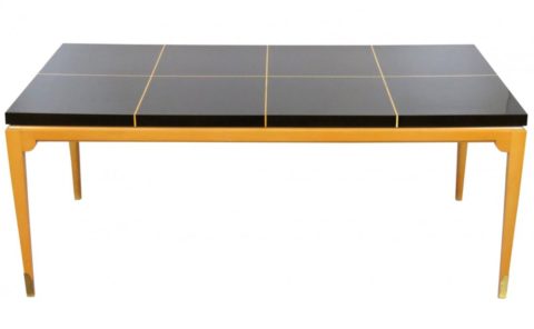 Tommi Parzinger Inlaid Extension Dining Table
